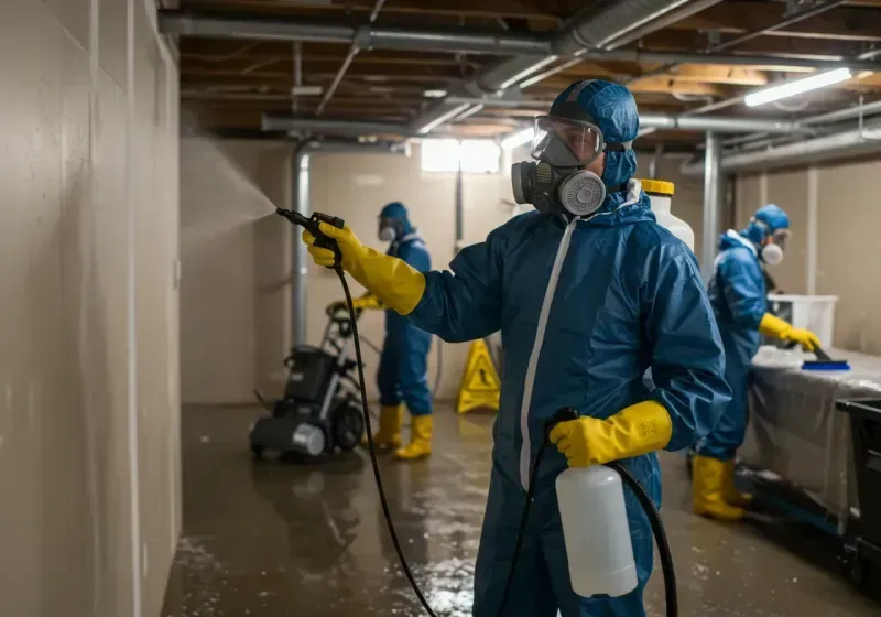 Basement Sanitization and Antimicrobial Treatment process in Braidwood, IL