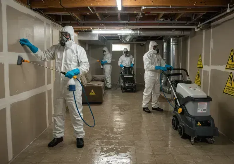 Basement Moisture Removal and Structural Drying process in Braidwood, IL